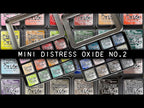 Tim Holtz Distress Mini Oxide Ink Pads Kit 10 Ranger tdik91561 Swatches Video