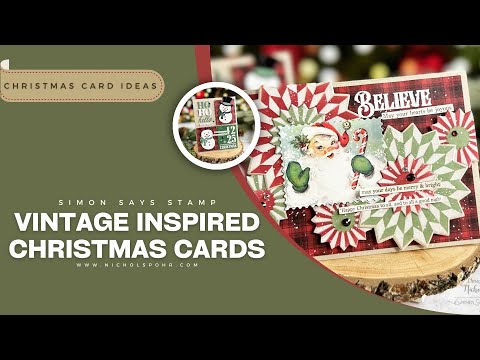 Simon Says Stencils and Dies Layered Rosette set889lr Nichol Spohr Santa Believe Tutorial