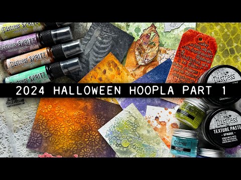 Tim Holtz Distress 12 Spritz Bundle 2 Halloween Hoopla Video One