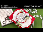 PhotoPlay Jolly Word Clear Stamps sis4563 Christmas Card Video