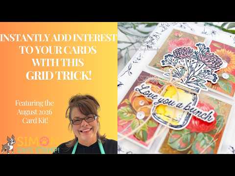 Simon Says Stamps and Dies Made to Flourish set1314mf Instantly Add Interest to Your Cards with This Grid Trick! Tina Smith
