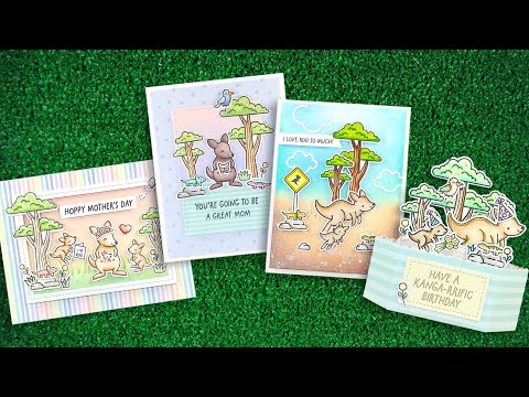 Lawn Fawn Kanga-rrific Baby Sentiment Add-On Clear Stamps lf3348 video intro