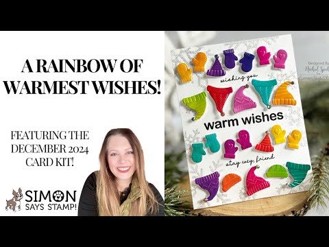 Simon Says Stamp Card Kit of the Month December 2024 Warmest Wishes ck1224 *