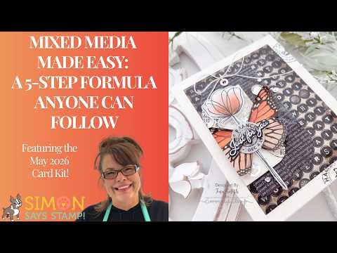 Simon Says Stamp Stencil Long Stem Florals Color Blocks 1125stc Mixed Media Made Easy: A 5-Step Formula Anyone Can Follow Tina Smith