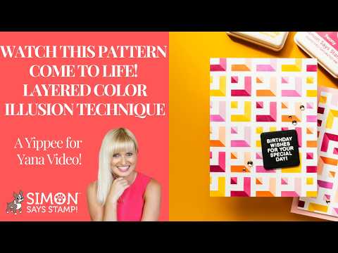 Pinkfresh Studio Champagne Clear Drops pf131es Layered Color Illusion Technique Video