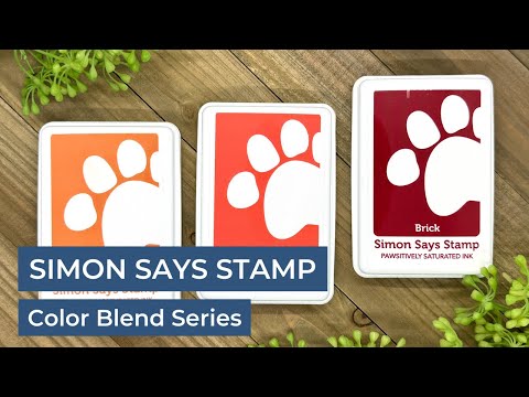 Simon Says Stamp Pawsitively Saturated Gradient 8 Inks And Re-inkers Be Bold
