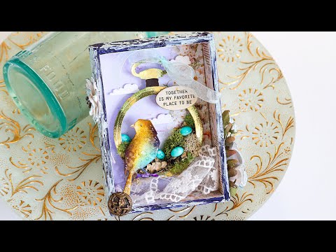 Tim Holtz Distress Embossing Dabber Ranger tda72485 Lovebirds Vignette Project Video