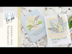 CZ Design Clear Stamps Number 1 Words cz3106c Every Happiness Card 1: FLORAL STAMPING - Card 2: DESK LEFTOVERS Tina Smith