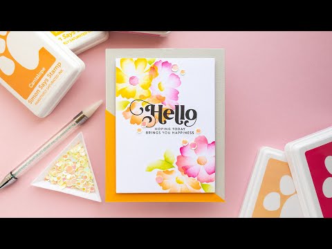 Simon Says Stamp Stencil LAYERING COSMOS ssst221625