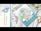Simon Says Stamp Scalloped Arches Frames Wafer Dies 1540sd In My Heart Make a Dainty Crocus Card: 5 Easy Steps for Cardmakers [ Simon Says Stamp "In My Heart" Blog Hop ]