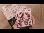Cosmic Shimmer Faded Flourish 6x6 Elements Stencil 08-9001-cs video