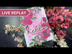 Tim Holtz Distress Cocktail Party Mica Stain Ranger Valentines Flowers Card Video
