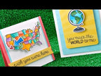 Intro video with inspiration featuring Wish You were here stamps