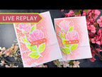 Tim Holtz Distress Sugary Gumdrop Mica Stain Ranger Valentine’s Watercolor Card Video