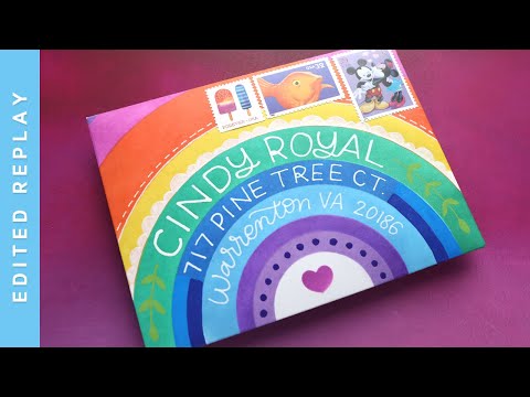 Simon Says Stamp Set of 4 Stencils Happy Rainbow 1034st