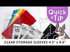 Simon Says Stamp 9.5 x 4.5 Clear Storage Sleeves 50 Pack st0074