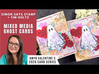 Tim Holtz 5 x 7 Translucent Ink Yupo Paper Ranger TAC49722 Ghost Valentine Card Video