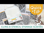 Simon Says Stamp 6.75 x 6.75 Clear Storage Sleeves 50 Pack st0070