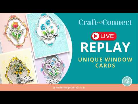 Pinkfresh Studio Blossom Medallion Stencils 324026 Tulip Card Video