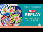Pinkfresh Studio Whispers of Poinsettias Stencils 292225 Merry And Bright Card Video