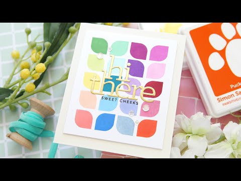 Simon Says Clear Stamps Geo Flower Building sss302684c Beautiful Days