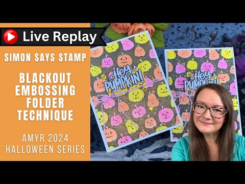 Simon Says Stamp Embossing Folder and Cutting Dies Glowing Jack O Lanterns sfd429