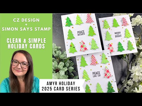 Simon Says Clear Stamps Plaque Slides Christmas 3240ssc Sugar and Spice
