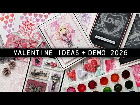 Tim Holtz Ranger Clear Distress Embossing Ink Pad Ranger TIM21643 Valentine Ideas Video