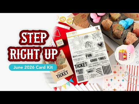 Simon Says Stamp Card Kit of the Month June 2026 Step Right Up ck0626 Step Right Up! Card Kit Reveal and Inspiration