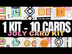 Simon Says Stamp Pop Art Pieces Wafer Dies 1719sdc 1 kit - 10 cards | SSS July card kit Vicky Papaioannou