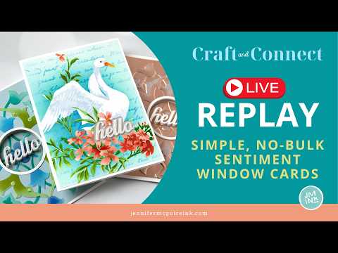 Pinkfresh Studio Heat-Resistant Acetate Sheets pf189es Sentiment Window Cards Video