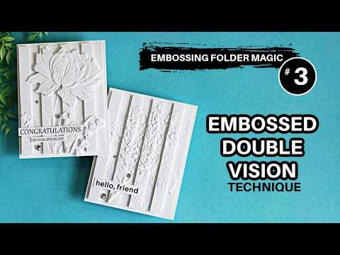Simon Says Stamp Embossing Folder and Cutting Dies Gorgeous Hydrangea sfd576 Always There Embossed Double Vision Technique Sandi MacIver