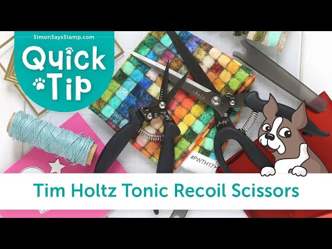 Tim Holtz Tonic Recoil Scissors Bundle Quick Tip Video