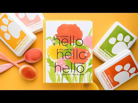 Simon Says Stamp Set of 4 Stencils Poppy Field ssst221690c