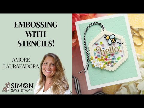 Simon Says Stamp Giggle Hello Wafer Dies s1028 Moments in Time
