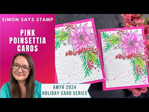 Simon Says Stamps and Dies Poinsettia Swag set886ps Festive Fun