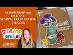 Simon Says Clear Stamps Grateful Moments 2465ssc Nichol Spohr STAMPtember 2026 Exclusive Stamps Coordinating Stencils 