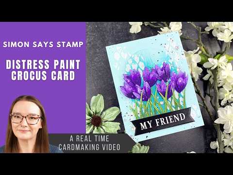 Simon Says Stamp Fresh Crocus Duo Wafer Dies s1107 In My Heart Crocus Card | Simon Says Stamp Amy Rysavy