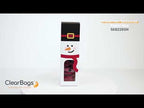 Clear Bags Snowman Paper Box with Window Set of 5