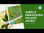 Simon Says Stamp Embossing Folder Holly and Pine sf340 All the Joy