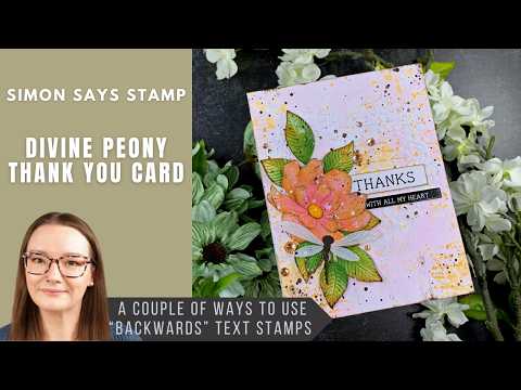 Simon Says Stamp Divine Peony Wafer Dies s919 Sunny Vibes