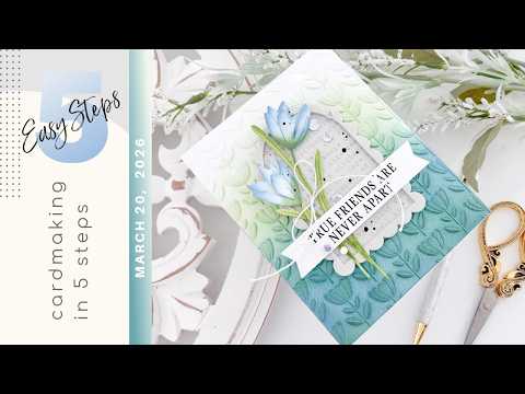 Simon Says Stamp Embossing Folder Everlasting Flowers sf623 In My Heart Make a Dainty Crocus Card: 5 Easy Steps for Cardmakers [ Simon Says Stamp "In My Heart" Blog Hop ]