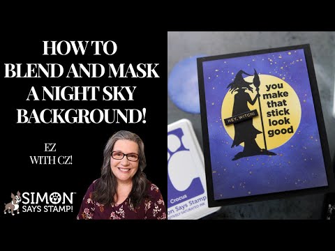 Simon Says Stamp Basic Shapes Circles Wafer Dies 8006sd Favorite Things TRY THIS: How to Blend AND Mask A Night Sky Background! Cathy Zielske