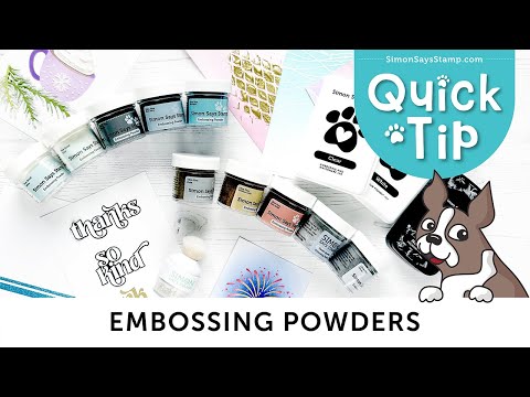 Simon Says Stamp Brush Powder Tool With Anti Static Powder