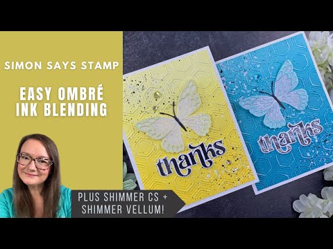Simon Says Stamps and Dies With Thanks set968wt You Are My Favorite EASY Ombré Ink Blend | Simon Says Stamp Amy Rysavy