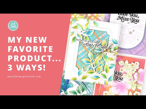 Pinkfresh Studio Amazing Things Press Plates 244224 Floral Smiling Card Video
