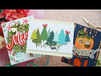 Simon Says Stamp Opulent Merry Wafer Dies 1663sd Stamptember Laura Bassen Using up Those Die Cuts