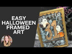 Simon Says Stamp Haunted Pumpkin Wafer Dies s1068 Nichol Spohr Make Your Own Halloween Decor Spooky Framed Art Tutorial 