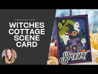 Simon Says Stamp Witches Cottage Wafer Dies s1179 Stamptember Nichol Spohr How to Create a Spooky Witches Cottage Halloween Card!