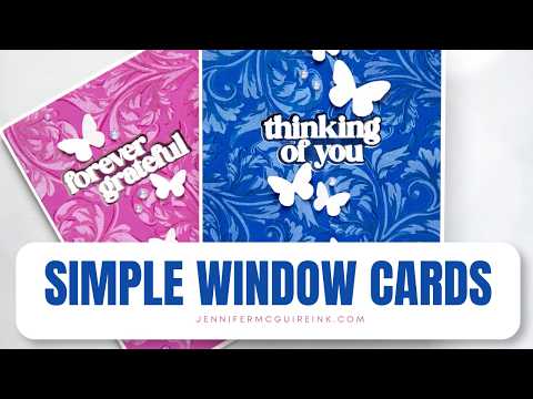 Pinkfresh Studio Heat-Resistant Acetate Sheets pf189es Simple Window Cards Video